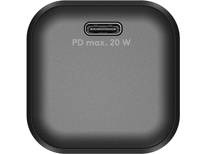 Thumbnail - GOOBAY USB-C™ PD GaN Schnellladegerät Nano (20 W), Universal, Schwarz