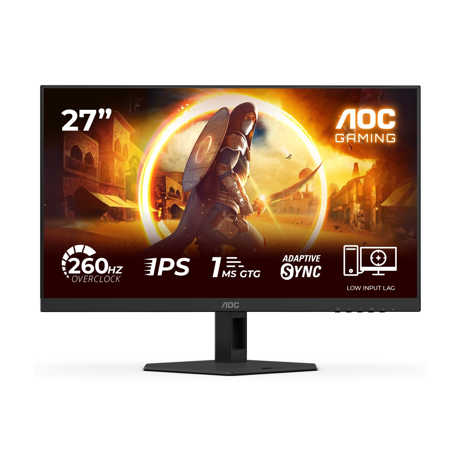 AOC 27G4Zre Monitor Gaming, 27", Full-HD, 1920 x 1080 Pixel, tempo di risposta 0,3 ms, refresh rate 260 Hz