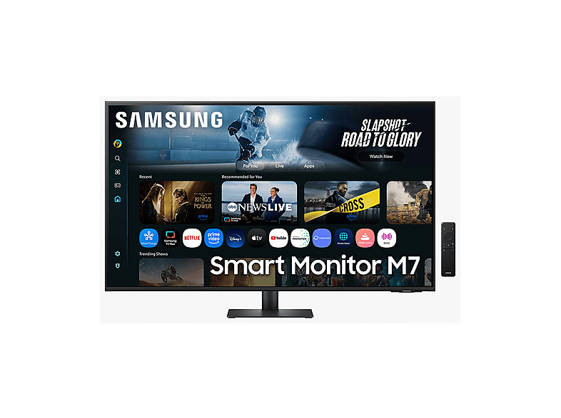 SAMSUNG Smart Monitor M7 - M70F MONITOR, 43 ", UHD 4K, 3840 x 2160 Pixel, tempo di risposta 4 ms, refresh rate 60 Hz