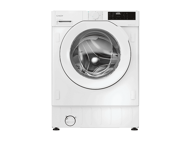 CANDY BC448M4D8J-S LAVATRICE INCASSO, Caricamento frontale, 8 kg, 17 programmi, Profondità 48,7 cm, Giri 1400 rpm, Bianco, livello rumorosità centrifuga 72 dB(A), Classe A
