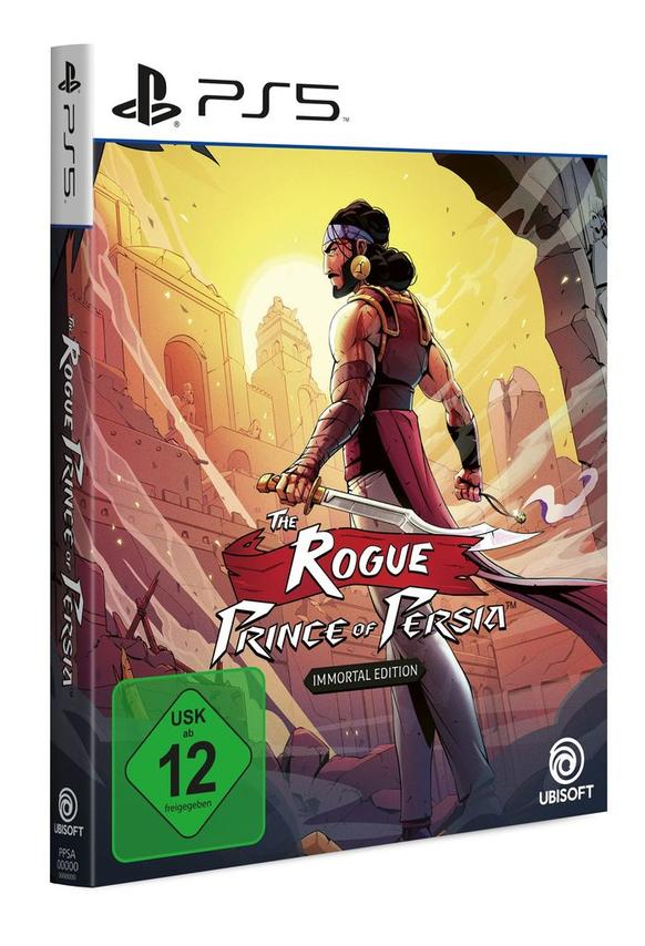 Das Cover des Spiels 'Prince of Persia: The Rogue Prince' für PS5 mit einem Krieger.