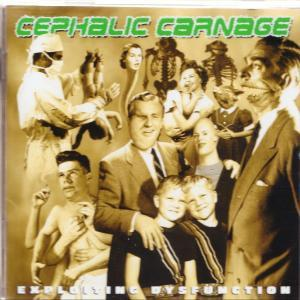Albumcover mit grotesken Figuren, einem Arzt und Kindern.