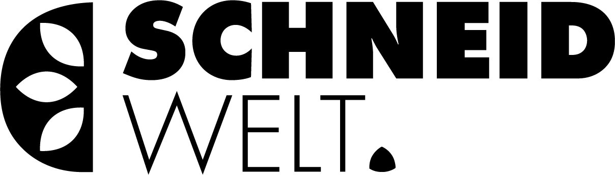 Logo mit 'SCHNEID' und 'WELT.' in Schwarz auf weißem Hintergrund.