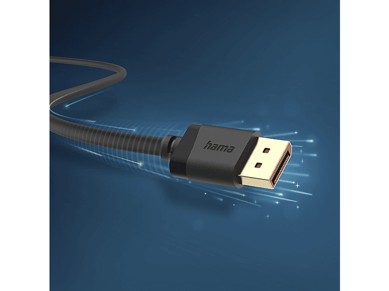 Thumbnail - HAMA 202010 DisplayPort-Kabel, Schwarz