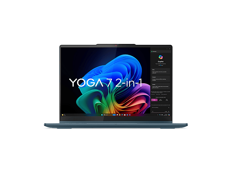 LENOVO Yoga 7 2-in-1 Copilot+ PC NOTEBOOK, 14 '', processore AMD Ryzen AI 350, Radeon™ Onboard Graphics, RAM 16 GB, 512 GB SSD, Green, Windows 11 Home