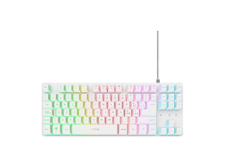 TASTIERA TRUST GXT833 THADO TKL KB WH IT