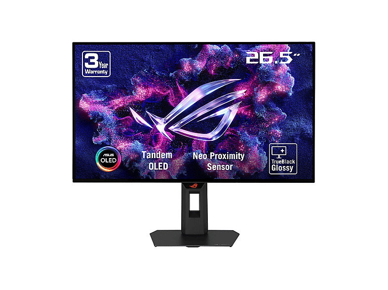 ASUS ROG STRIX OLED XG27AQWMG Monitor Gaming, 27 ", QHD, 2560 x 1440 Pixel, tempo di risposta 0,03 ms, refresh rate 280 Hz