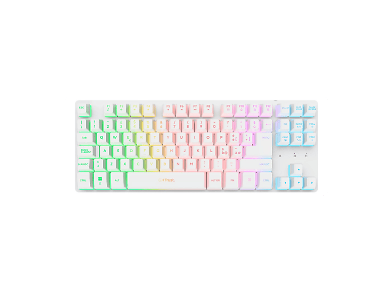 TASTIERA TRUST GXT831 THADO TKL W KB WHT