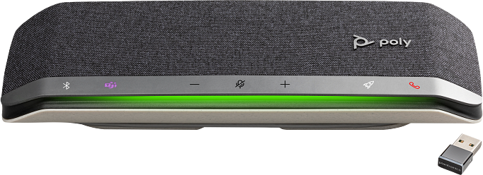 HP Poly Sync 40+ Bluetooth kihangosító, Microsoft Teams tanúsítvánnyal, USB-A BT adapter (77P36AA)