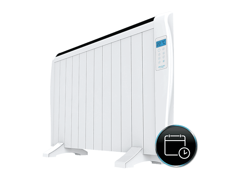 Emisor térmico - Cecotec Ready Warm 2500 Thermal, 1800 W, Pantalla LCD, Mando, Blanco