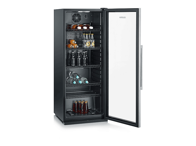 Severin FKS 8841 Getränkekühlschrank (C, 1410 mm hoch, Silber, 237 l) — Foto 2 von 5