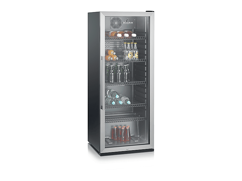 Severin FKS 8841 Getränkekühlschrank (C, 1410 mm hoch, Silber, 237 l) — Foto 4 von 5