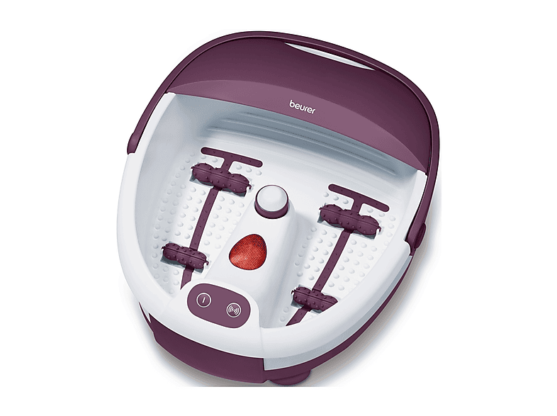 BEURER FB 21 Massaggiatore Plantare con Idromassaggio e Vibrazione, 4 Rulli per Riflessologia, Include 3 Accessori Pedicure