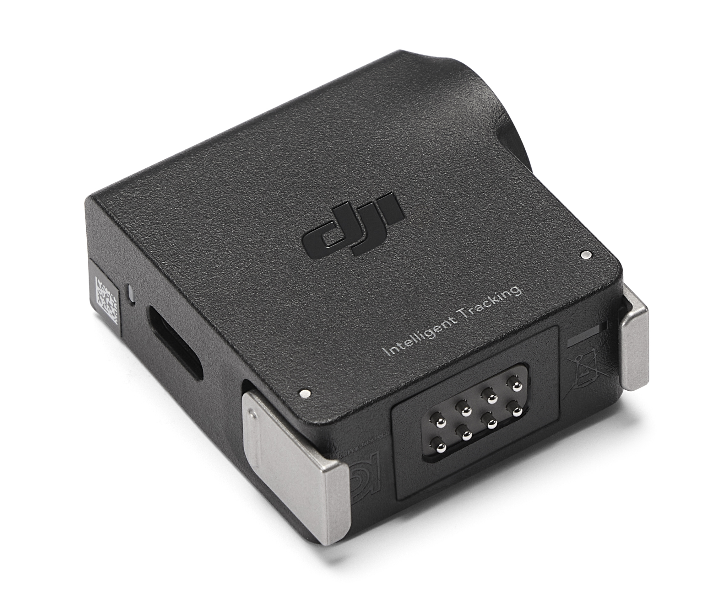 Czarny moduł DJI z napisem "Intelligent Tracking" i złączem 9-pinowym.