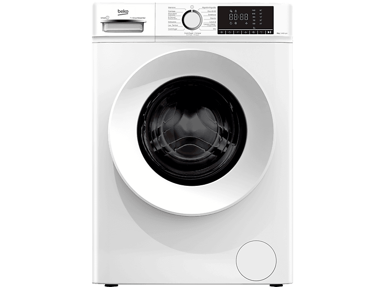 REACONDICIONADO Seminuevo Muy bueno Lavadora carga frontal - BEKO B1XW752WSPT, 7 kg, 1200 Rpm, Motor ProSmart Inverter, 15 Programas, Blanco