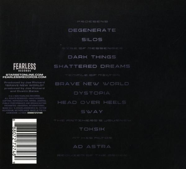 Rückseite eines Albums mit Songtiteln und Barcode.