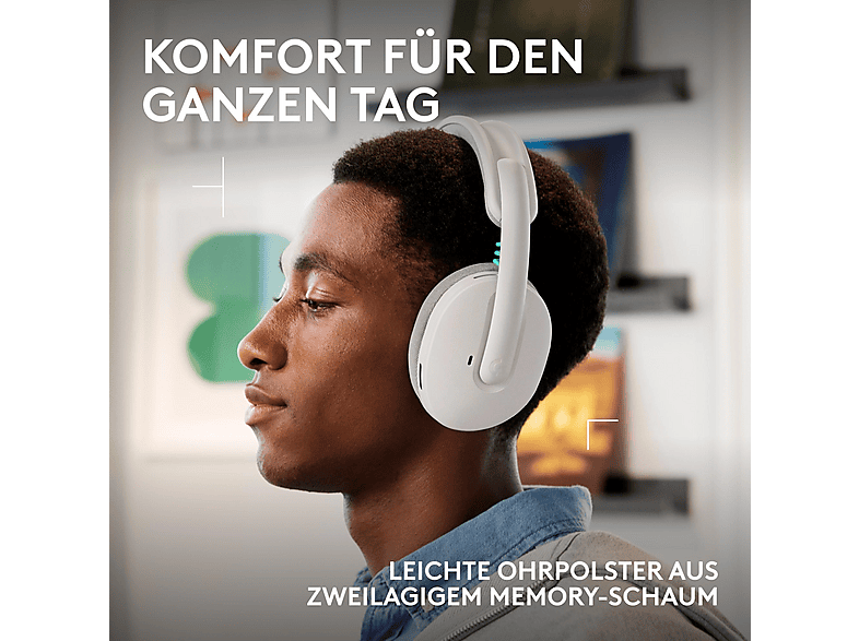 Thumbnail - LOGITECH G325 Gaming-Headset, Over-ear Gaming-Headset Bluetooth White