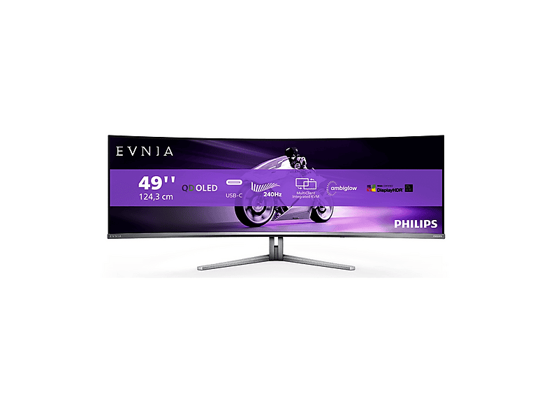 PHILIPS EVNIA 49M2C8900/00 Monitor Gaming Curvo, 48,9 ", 5120 x 1440 Pixel, tempo di risposta 0,03 ms, refresh rate 240 Hz