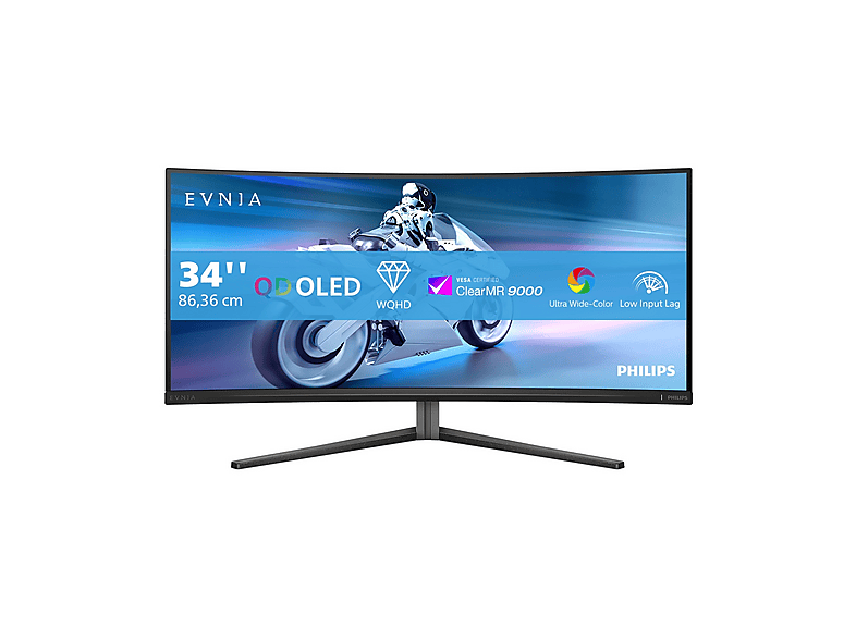 PHILIPS EVNIA 34M2C6500/00 Monitor Gaming Curvo, 34 ", 3440 x 1440 Pixel, tempo di risposta 0,03 ms, refresh rate 175 Hz