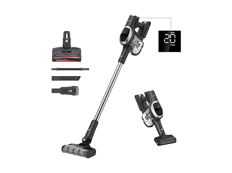 SCOPA ELETTRICA JIMMY JV83 Pro, Potenza Max 500 W, Autonomia fino a 65 min, Contenitore polvere 0,6 l, Nero