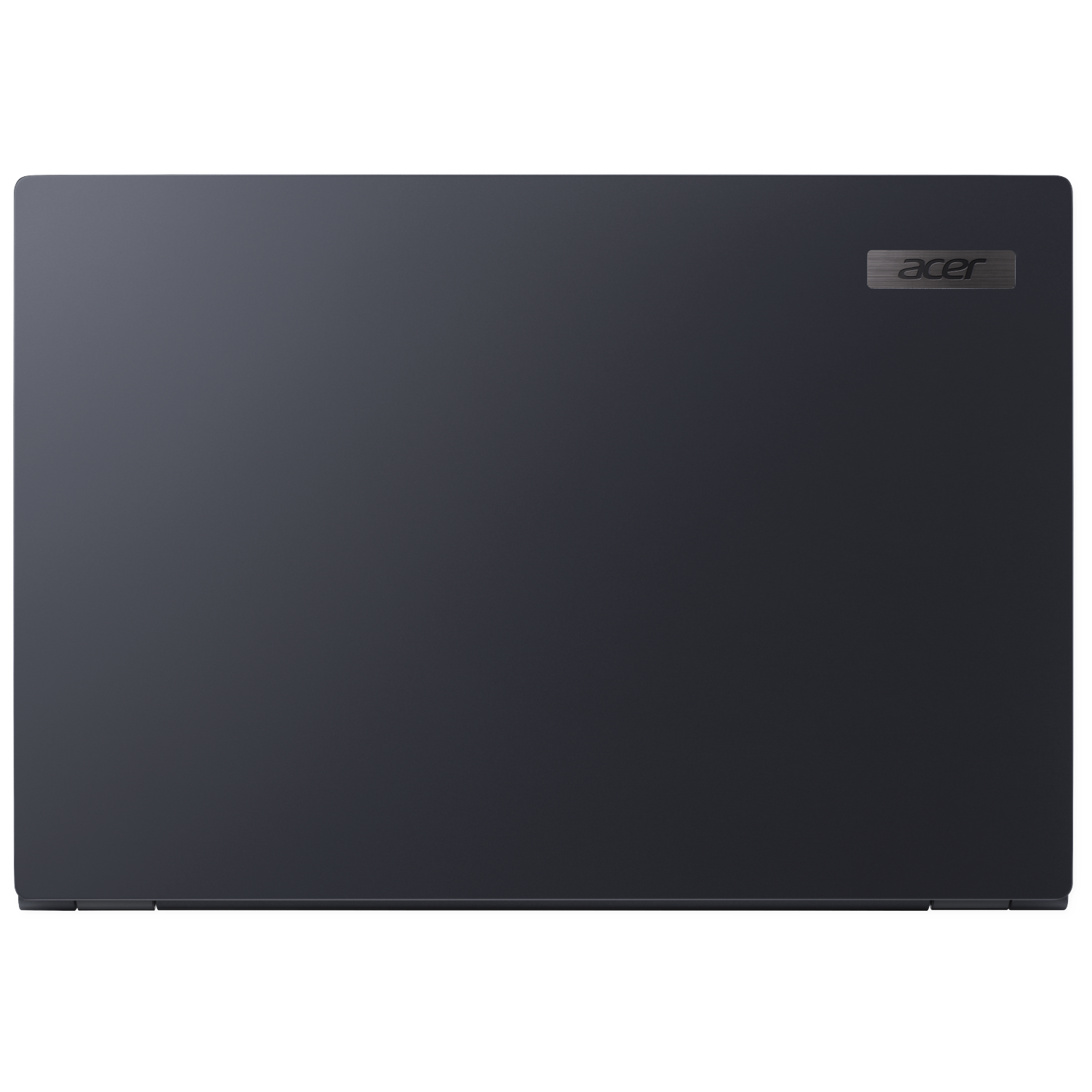 Dark gray Acer laptop, closed, with silver logo in the top right corner.