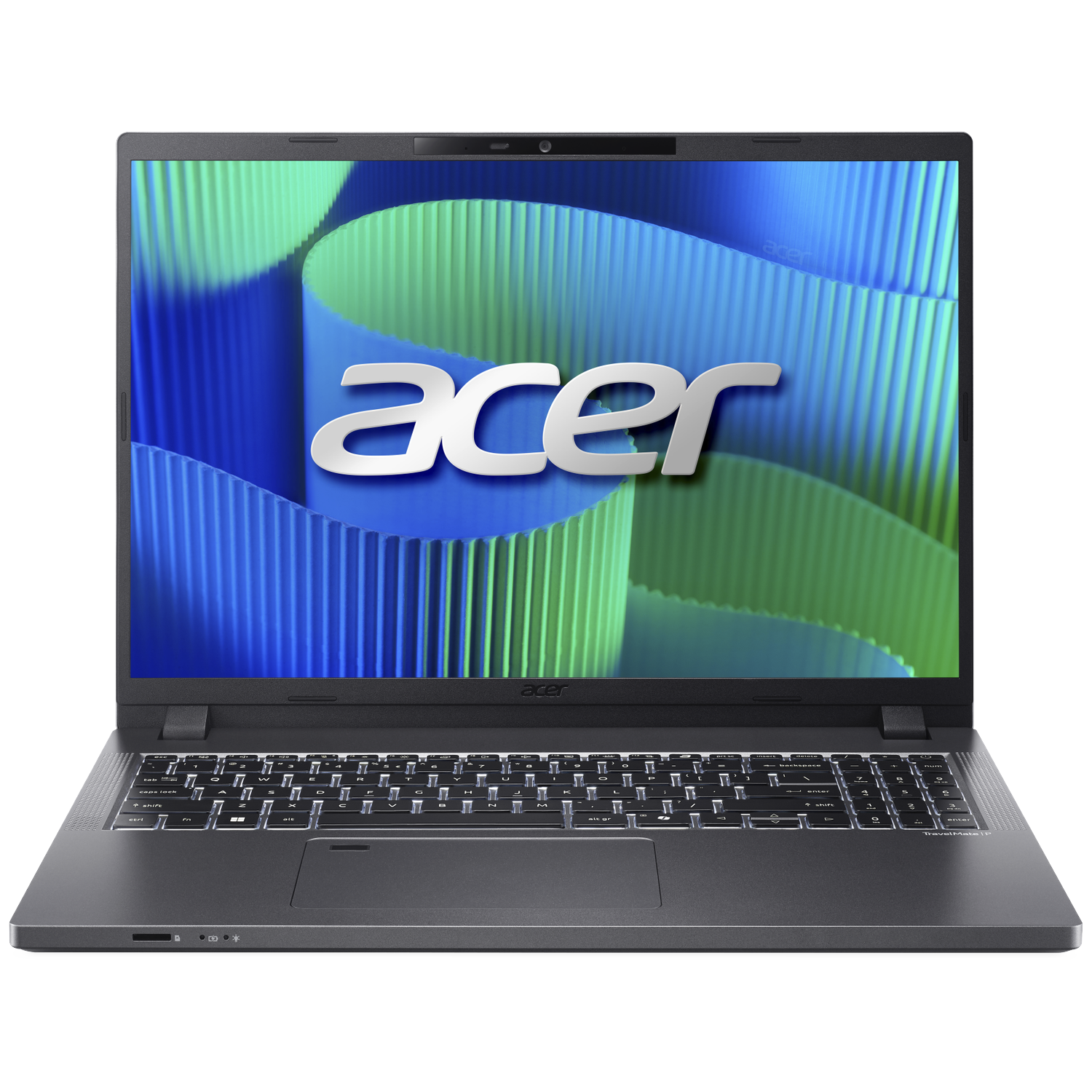 Een gesloten Acer laptop met het Acer-logo op het scherm.