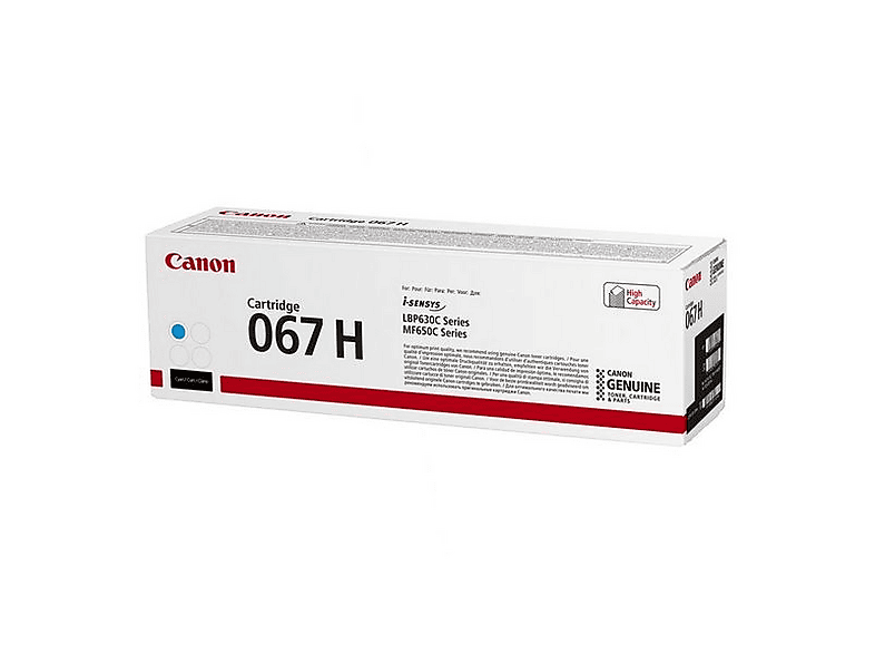 CANON 067H Toner-Cartridge, bis zu 2350 Seiten, Cyan; Tonerpatrone — Foto 4 von 4