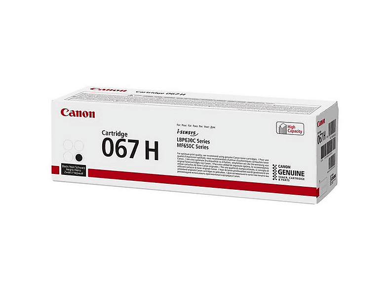 CANON 067H Toner-Cartridge, bis zu 3130 Seiten, Schwarz; Tonerpatrone — Foto 3 von 4
