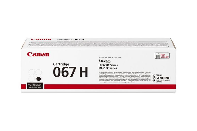 Canon 067 H Tonerkartusche, schwarz, für i-SENSYS LBP630C/MF650C.