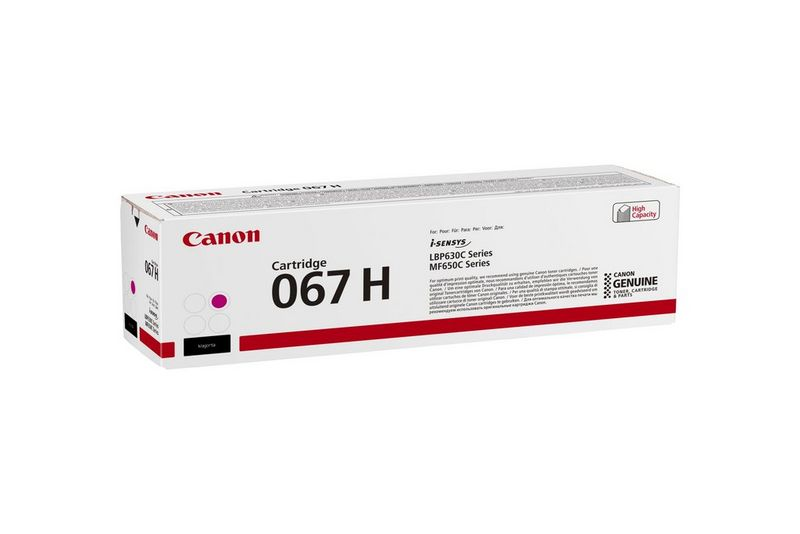 Canon 067H Toner-Karton in Magenta, für i-SENSYS LBP630C/MF650C Serie.