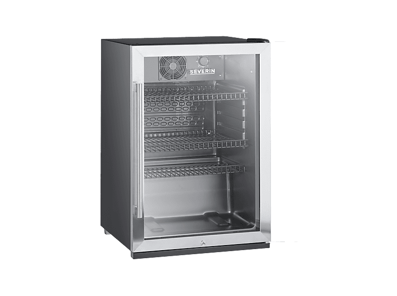 Severin FKS 8840 Getränkekühlschrank (C, 840 mm hoch, Schwarz / Edelstahl Rahmen)