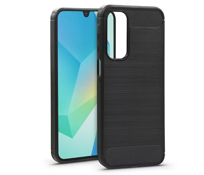 HAFFNER Samsung Galaxy A16 4G/A16 5G Carbon szilikon tok, fekete (HF330339)