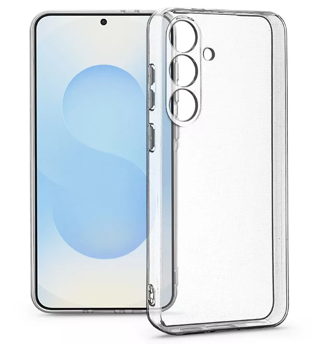 HAFFNER Samsung Galaxy S25+ kameravédős szilikon tok, átlátszó (HF338854)