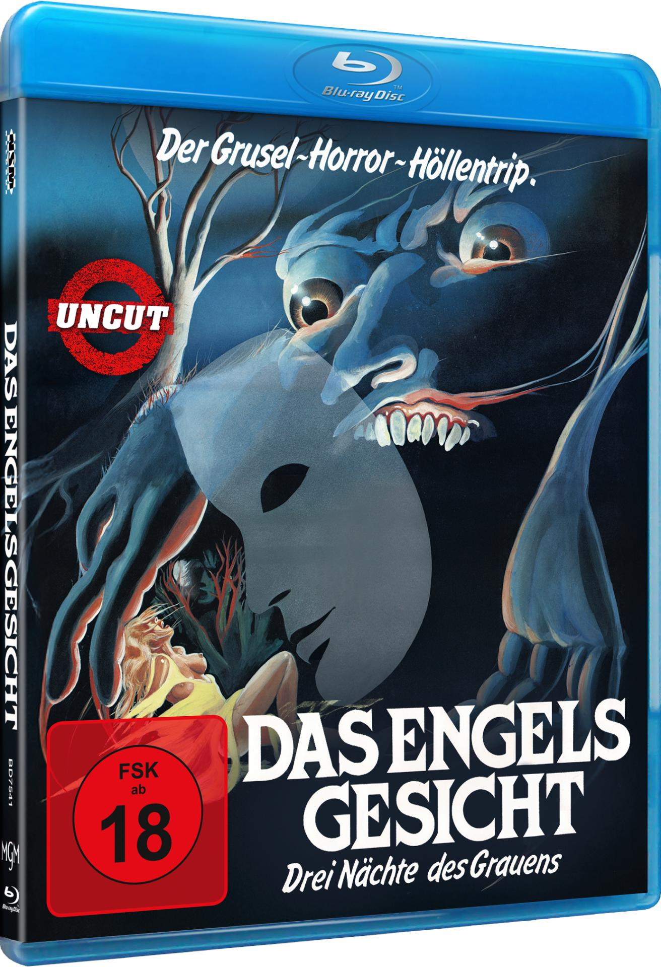 Blu-ray Hülle mit Horror-Motiv: Monster blickt auf Frau.