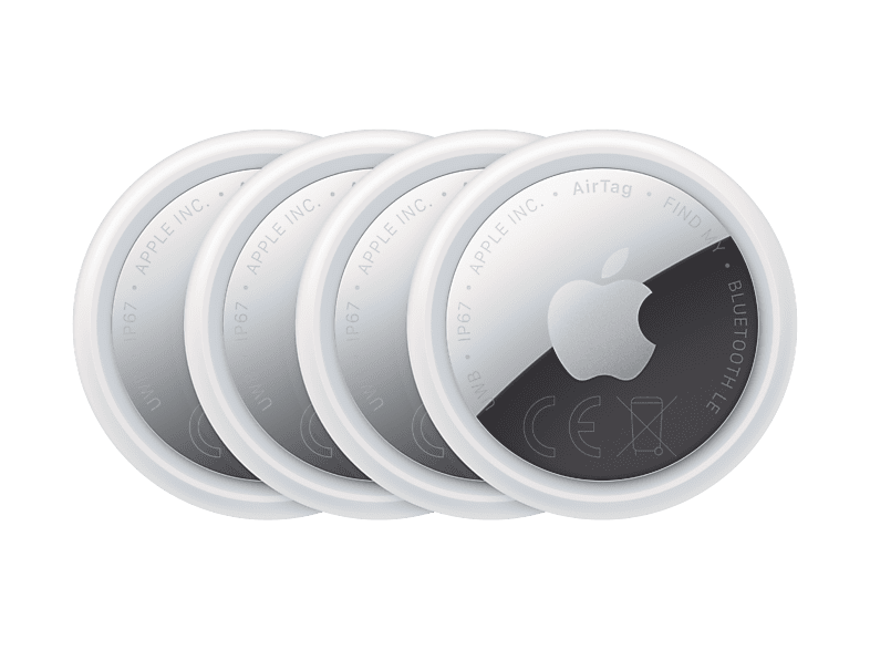 Apple AirTag (2.ª generación), Localizador, Paquete de 4 unidades, Bluetooth, Chip U1, NFC, Privaciad serie, Plata