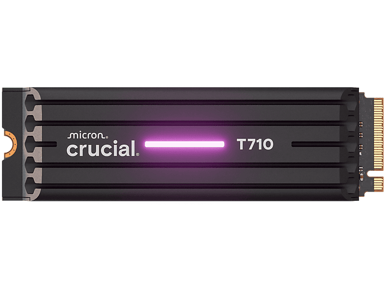 Crucial T710, Tecnología Gen5, DirectStorage, NVMe 2280 M.2, Negro