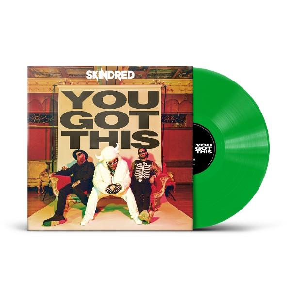 Skindreds Albumcover "You Got This" mit einer grünen Vinyl-Schallplatte.