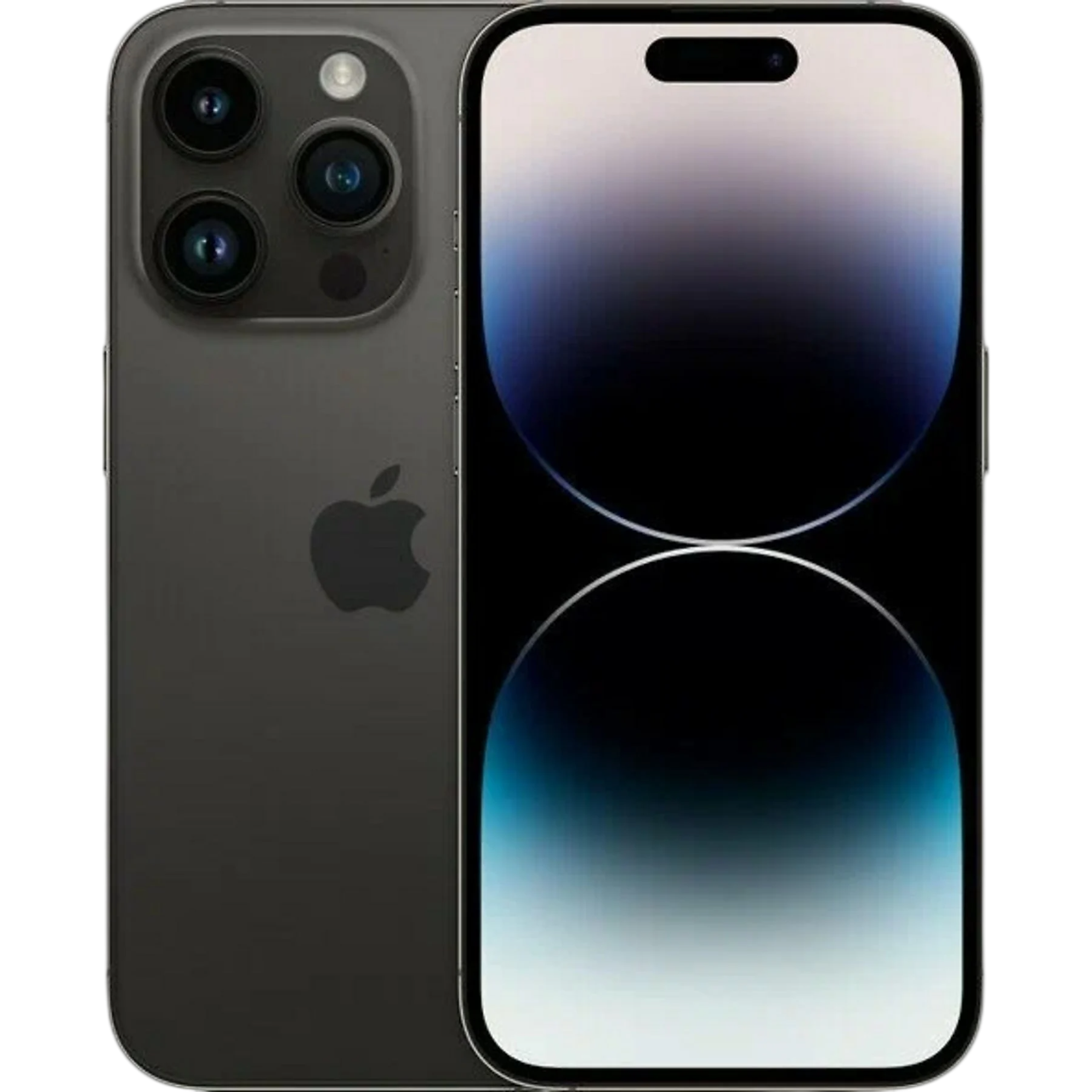 Üç kameralı, Apple logolu koyu gri iPhone.