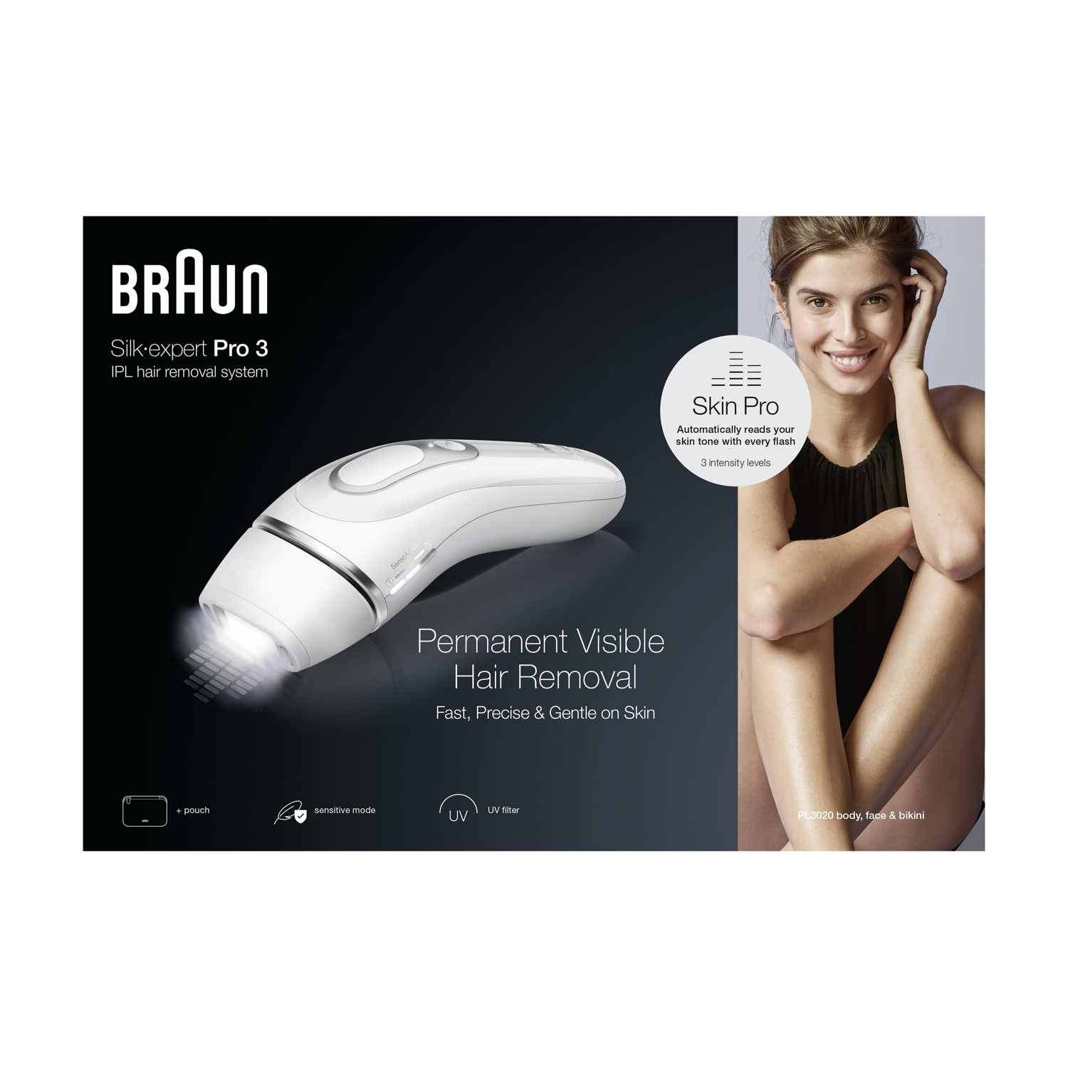 Braun Silk-expert Pro 3 epilatore IPL con donna.