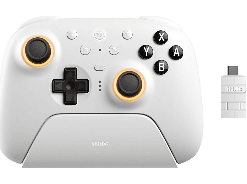 8BitDo Ultimate 2 bluetooth Gaming Controller Weiß für Nintendo Switch, Nintendo Switch 2, PC