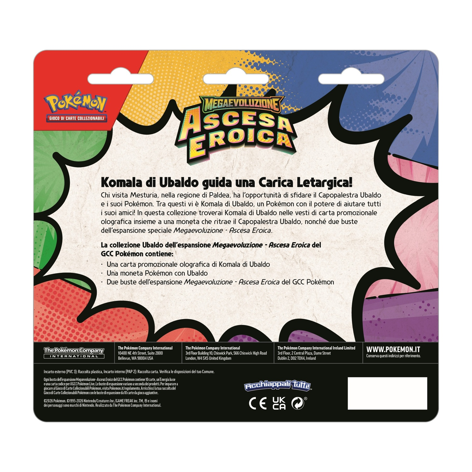Espansione "Megaevoluzione - Ascesa Eroica" GCC Pokémon con Komala.