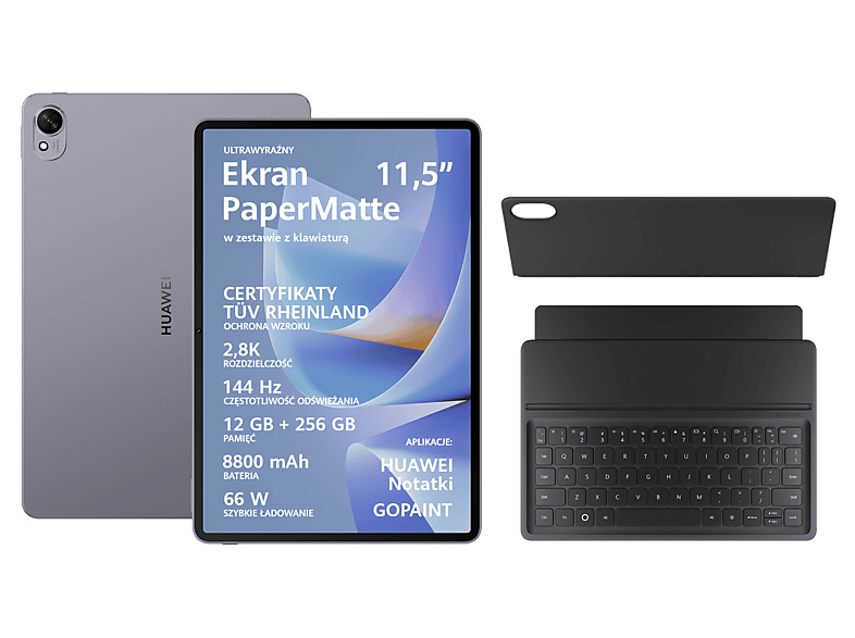 Tablet HUAWEI Matepad 11.5 S 2026 12/256 GB Wi-Fi Szary + Klawiatura
