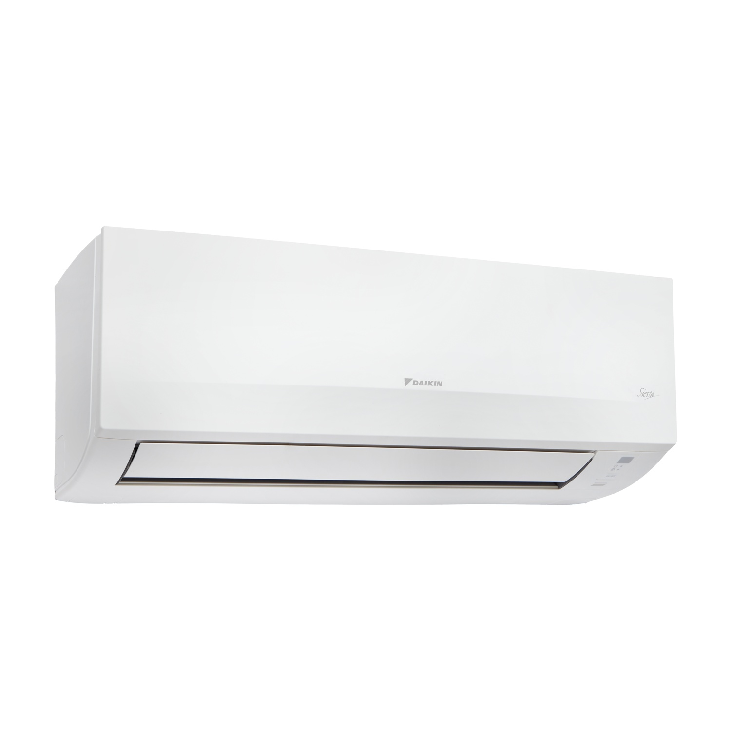 Un condizionatore Daikin bianco montato a parete.