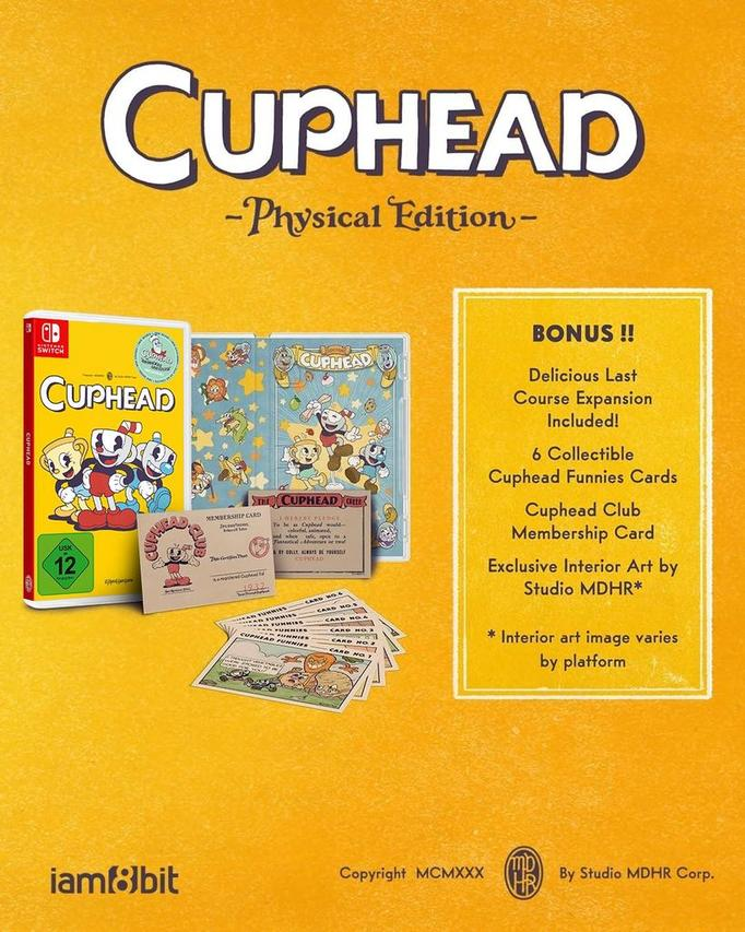 Cuphead Physical Edition mit Bonus: Spiel, Karten, Art.