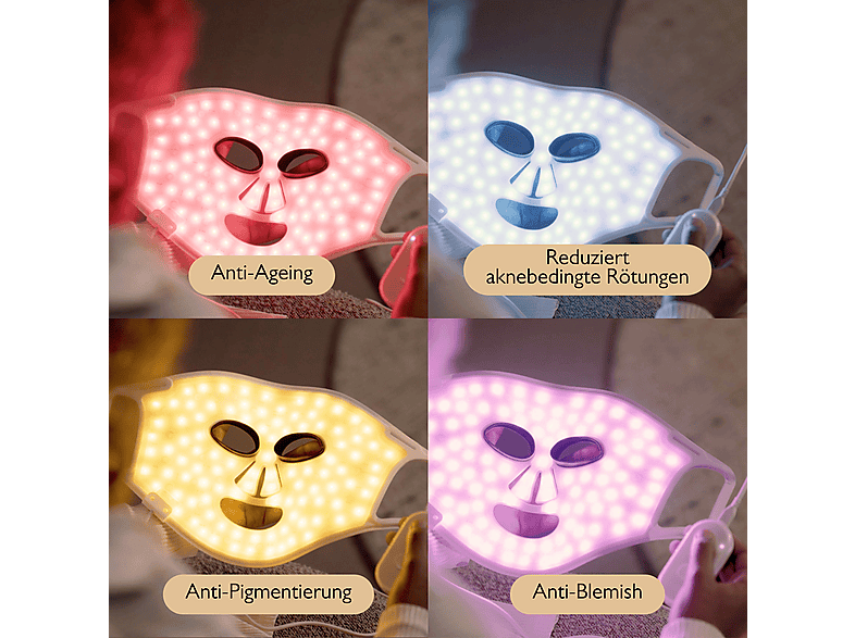 Silk'n Face Mask 100, Lichttherapie Lampe; LED-Gesichtsmaske — Foto 4 von 5