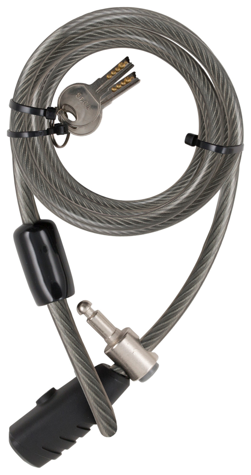 STANLEY Családi kulcskábeles kerékpár zár, 3 kulcsos, 2400 mm hosszúság (S741-159)