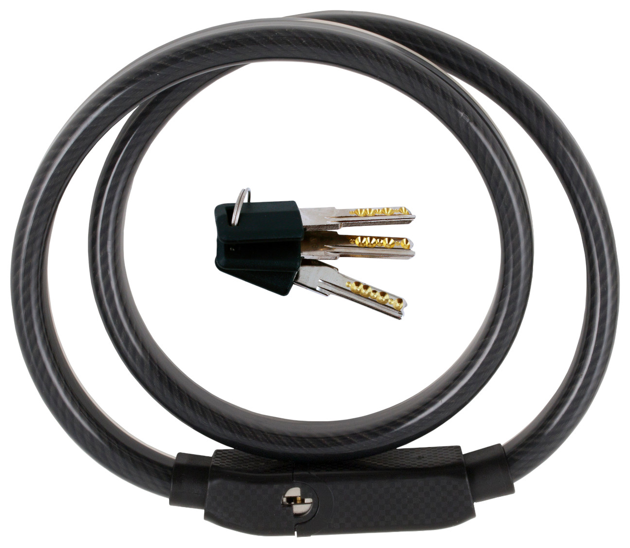 STANLEY Fényvisszaverős kulcskábeles kerékpár zár, 3 kulcsos, 1200 mm hosszúság (S741-161)