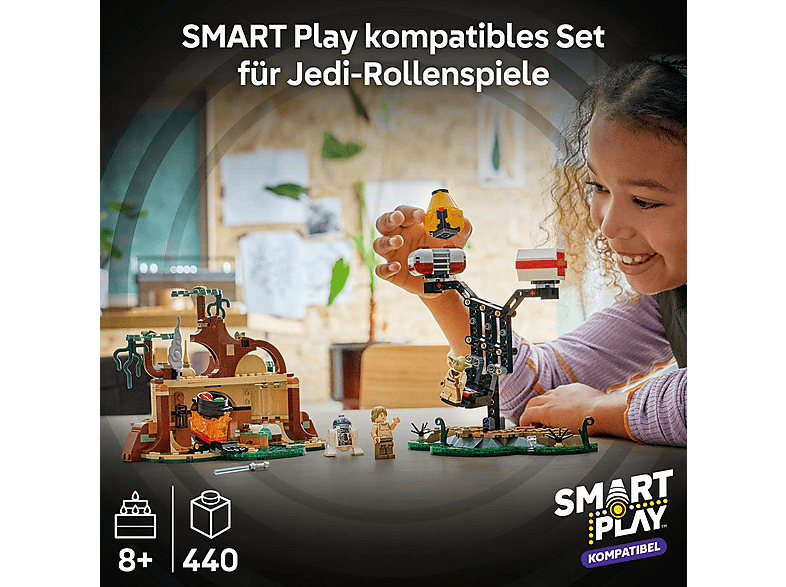 Thumbnail - LEGO Star Wars™ 75422 SMART Play: Jedi-Training an Yodas Hütte Bausatz, Mehrfarbig