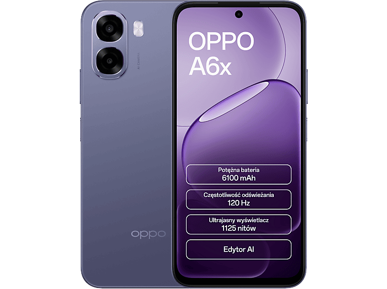 Smartfon OPPO A6x 4G (LTE) 128 GB/ 4 GB Fioletowy