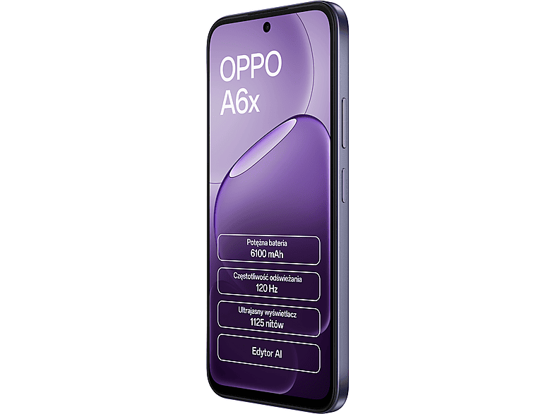 OPPO A6x 17,1 cm (6.75") Dual SIM Android 15 4G USB Type-C 4 GB 128 GB 6100 mAh Fioletowy – zdjęcie 3